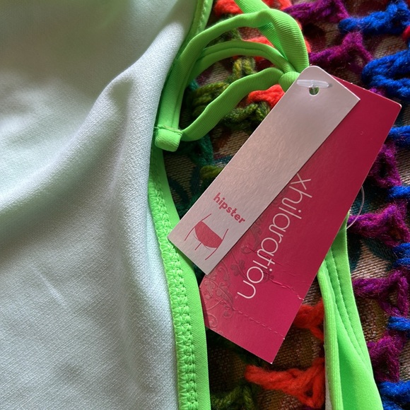 36B neon top and xhilaration XL neon bottoms - Picture 5 of 9